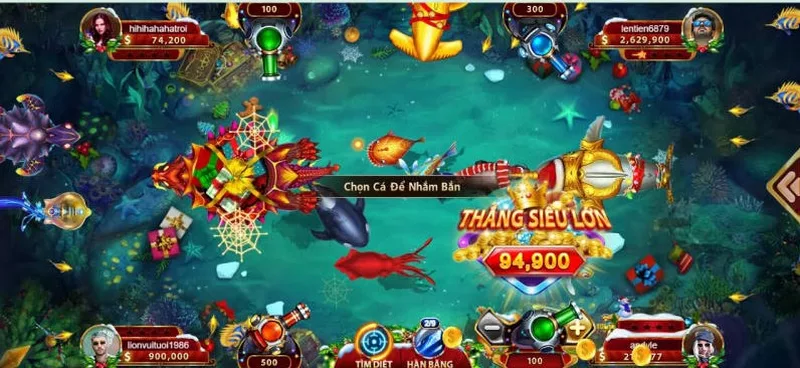 Nền đồ họa đẹp mắt là điểm nhấn của game bắn cá ở sunwin